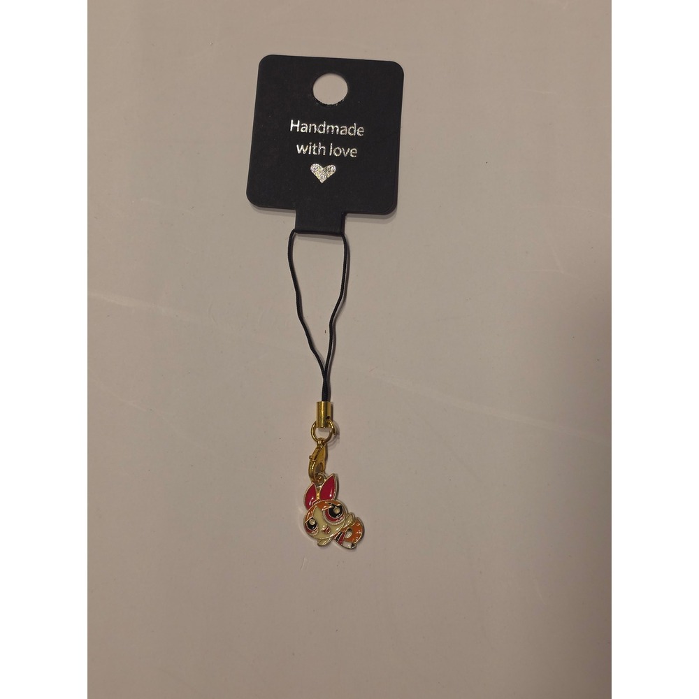 Powerpuff Girls BLOSSOM Phone Charm Keychain Handmade